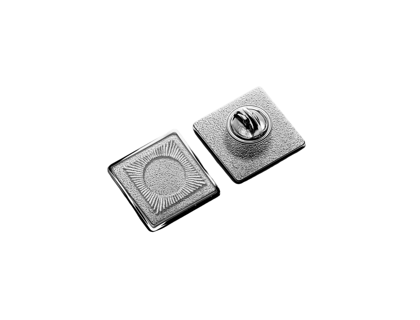 Praxis Pin in Silver Metal